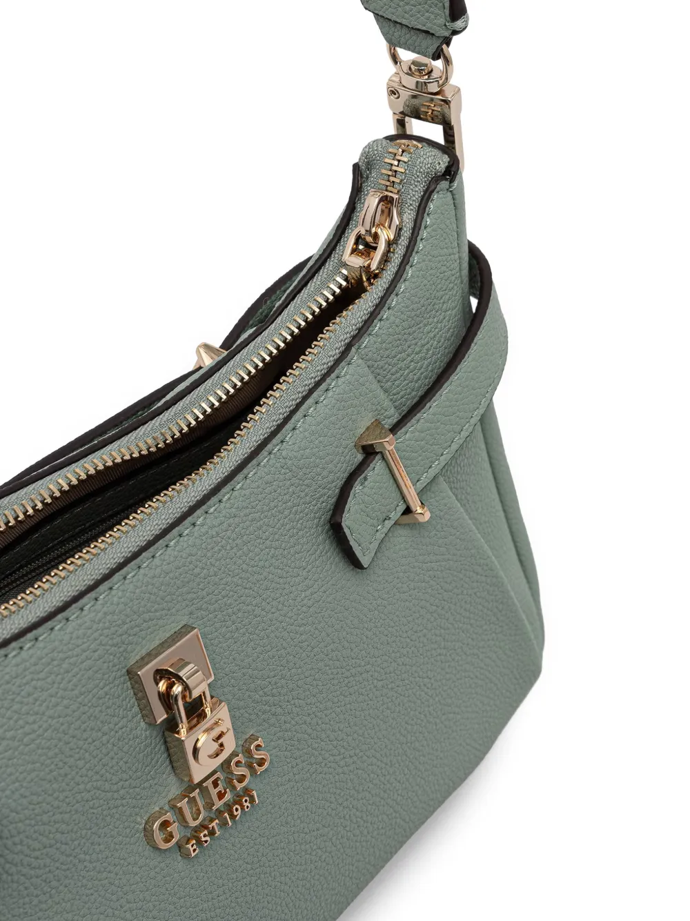 GUESS USA Yesba schoudertas met gespdetail Groen