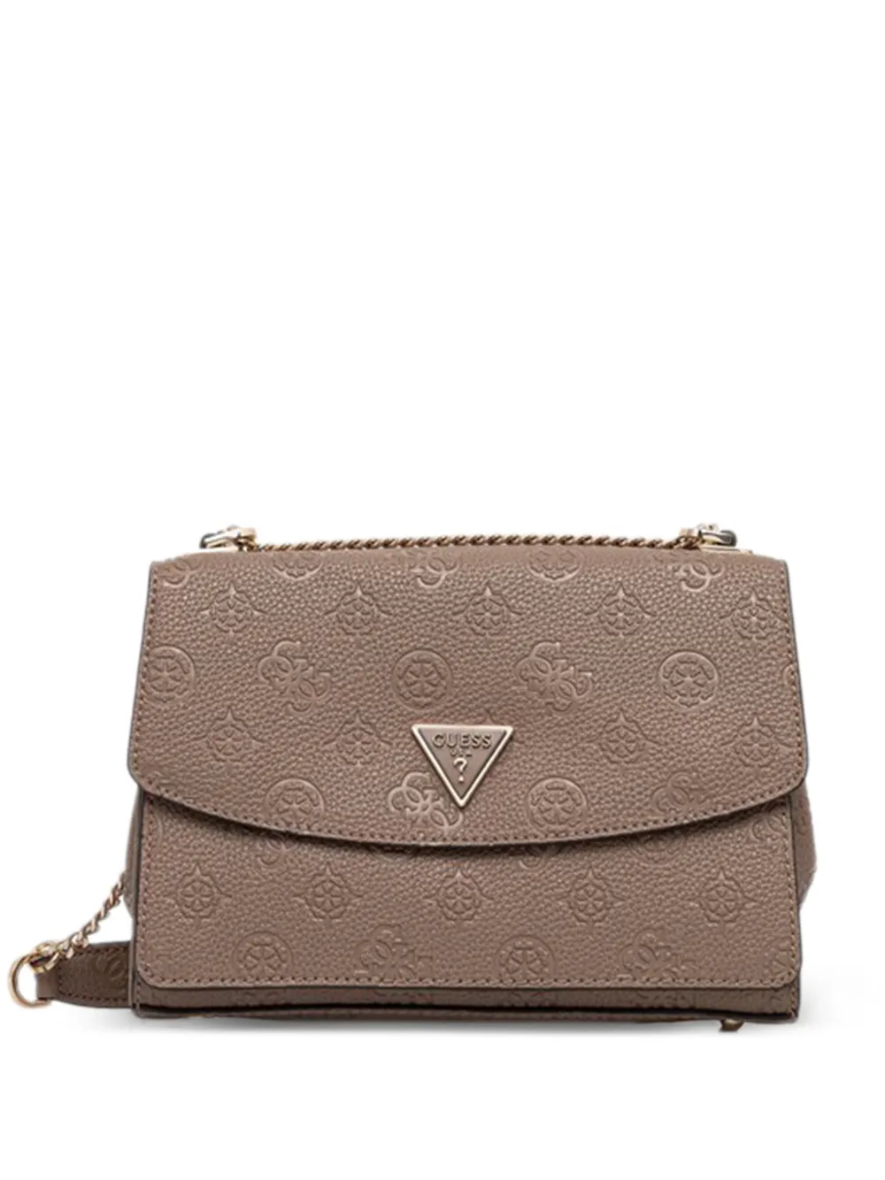 GUESS USA Cresidia embossed chain cross body bag - Toni neutri