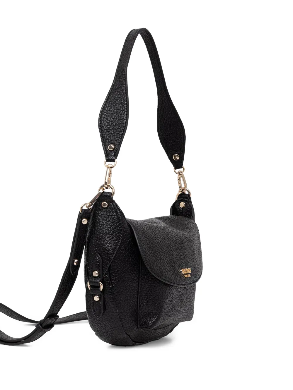 GUESS USA Marsha kleine schoudertas met textuur Zwart