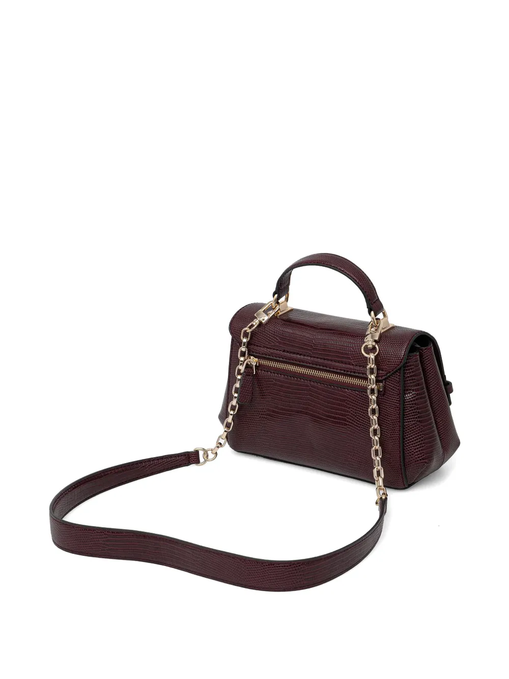 GUESS USA Melinda chain satchel Rood