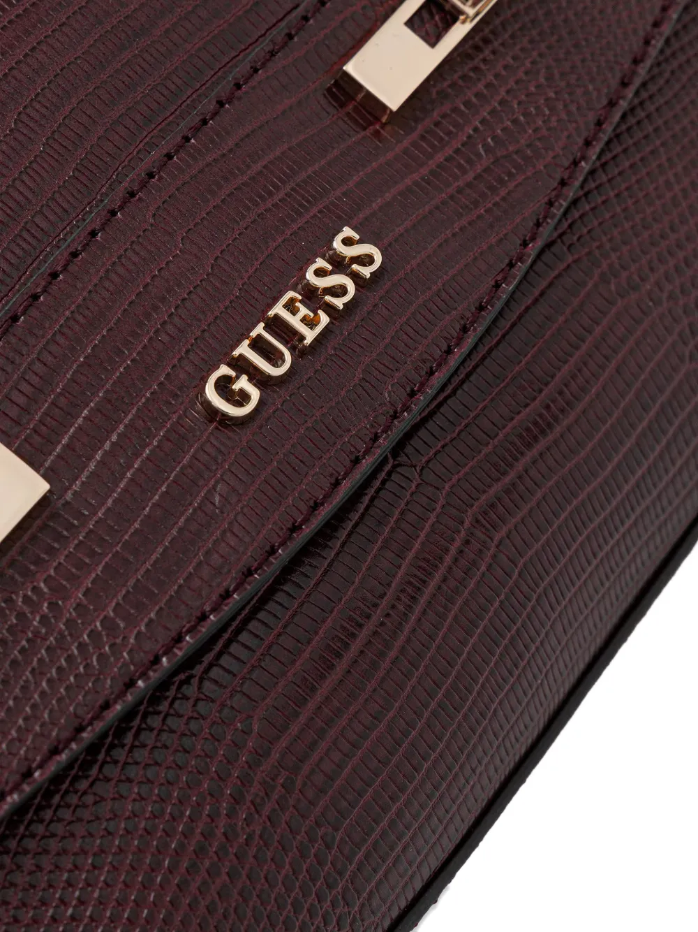 GUESS USA Melinda chain satchel Rood