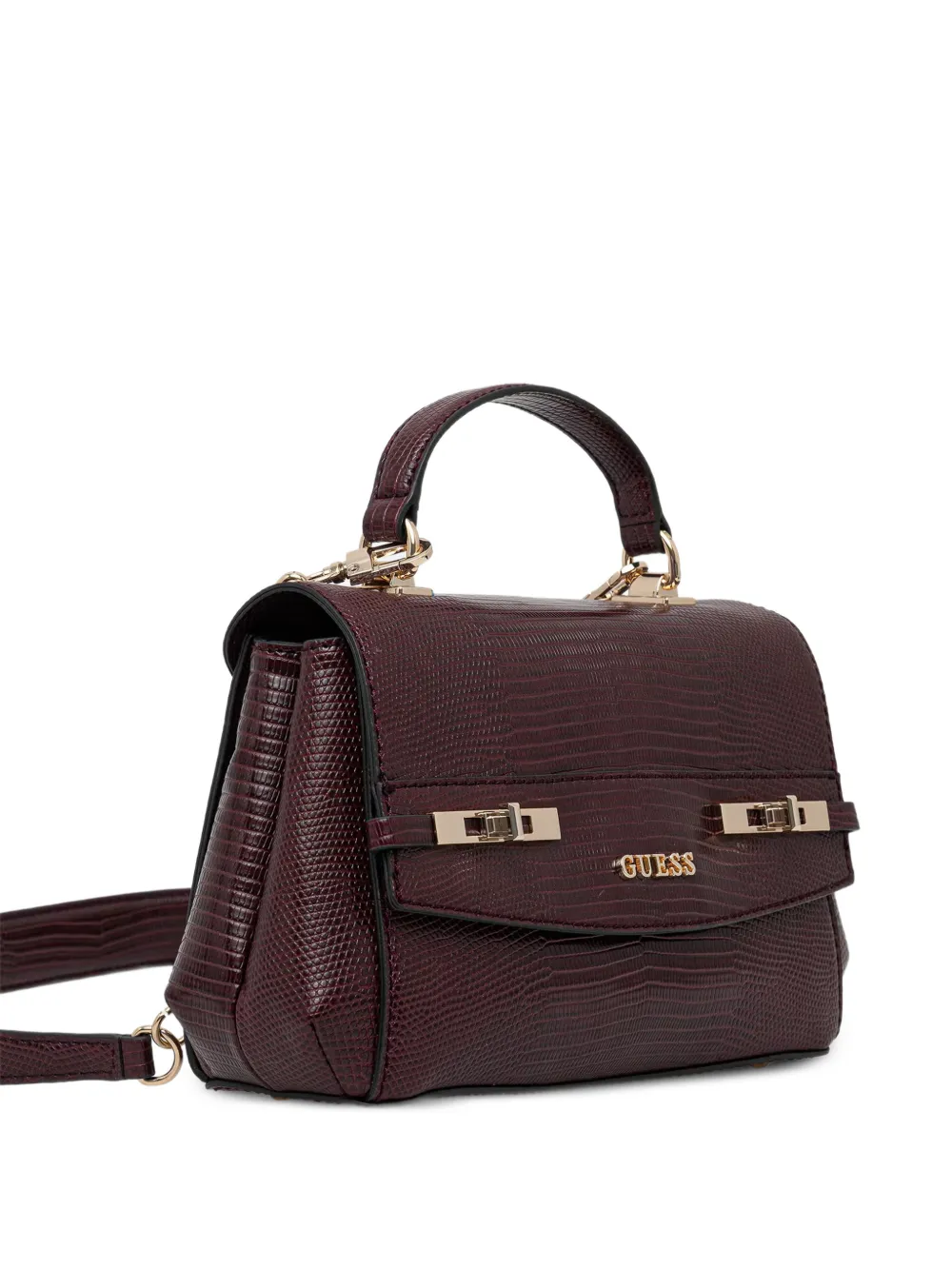 GUESS USA Melinda chain satchel Rood