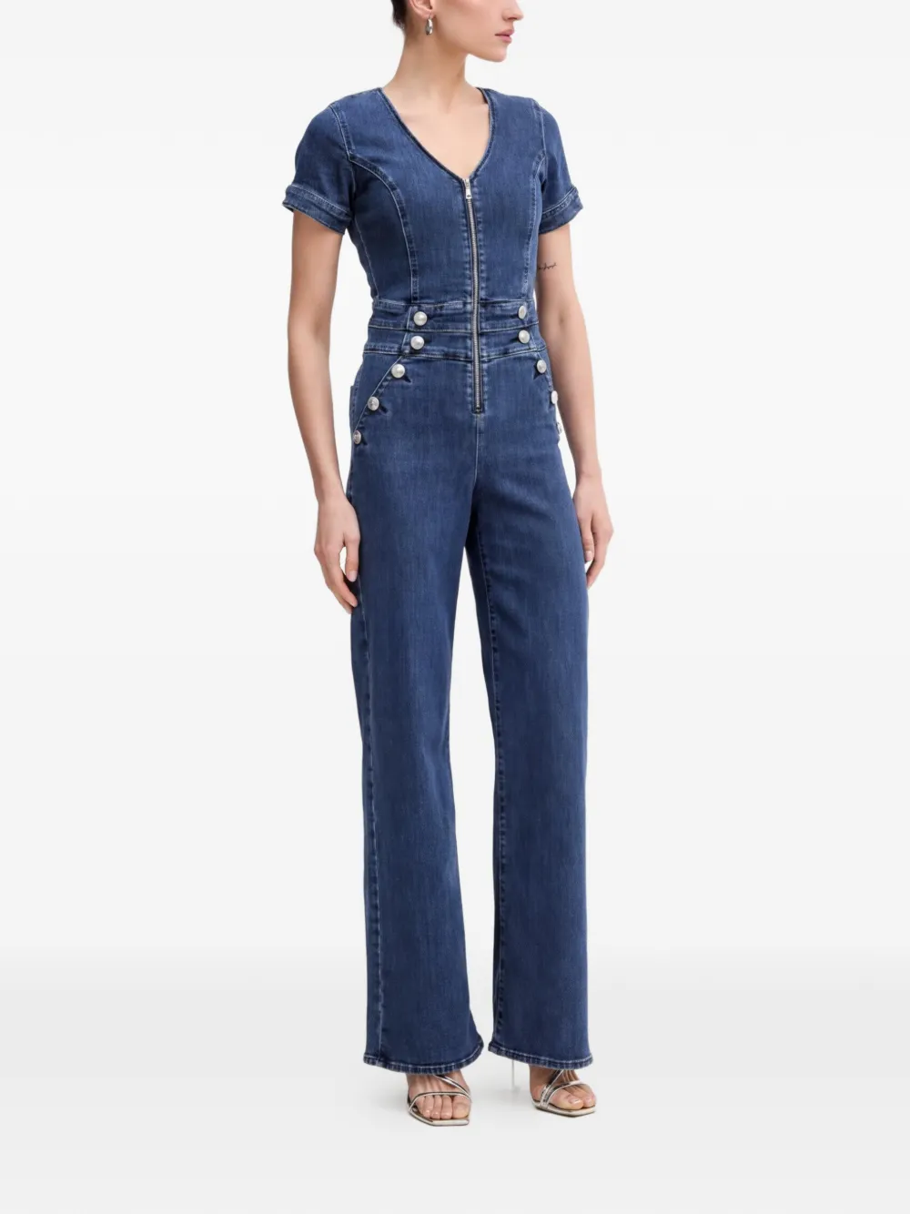  Guess Usa Mono Largo Vaquero - Azul 