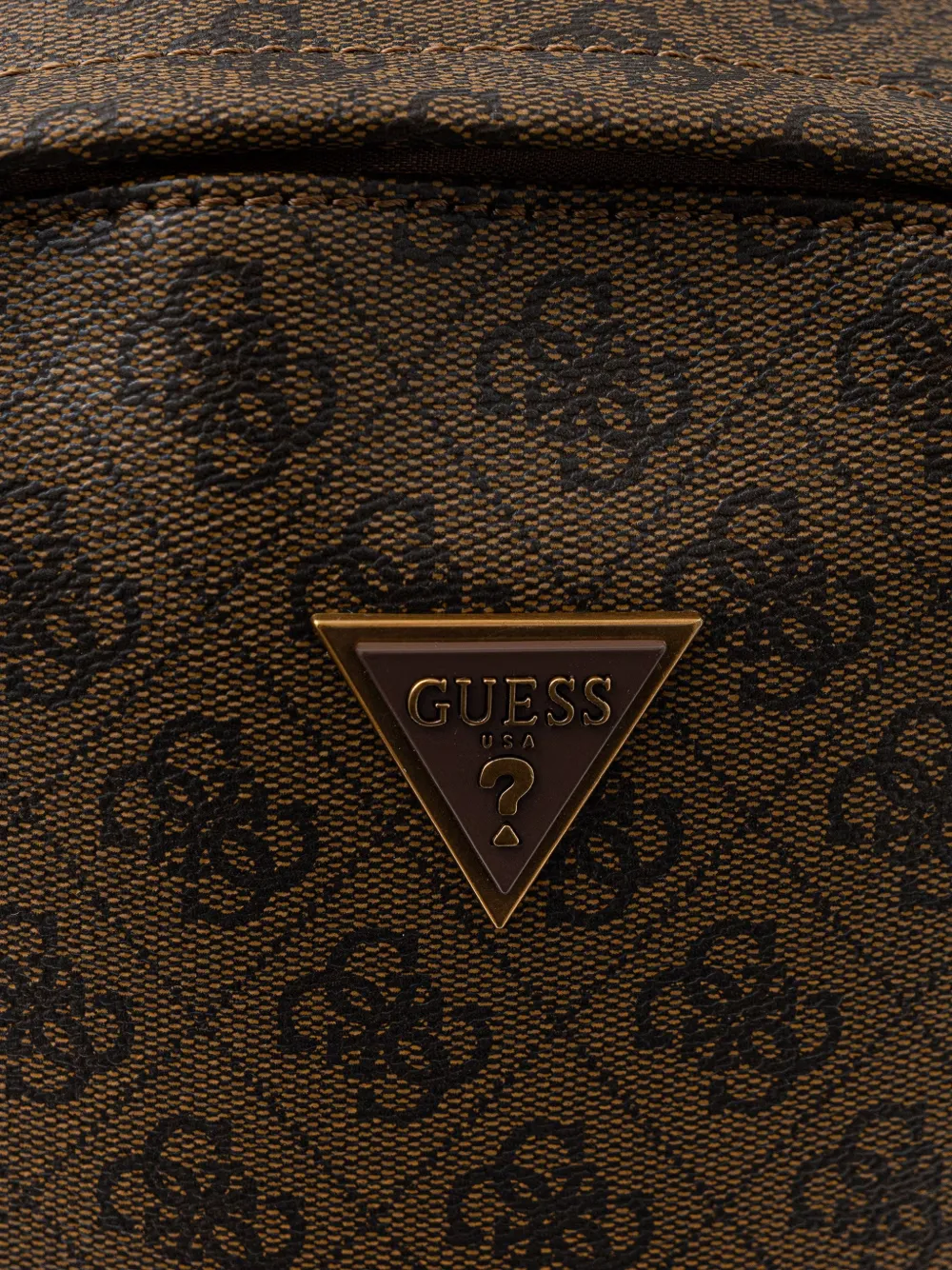 GUESS USA Milano 4G rugzak met monogram-print en logo-plakkaat Bruin