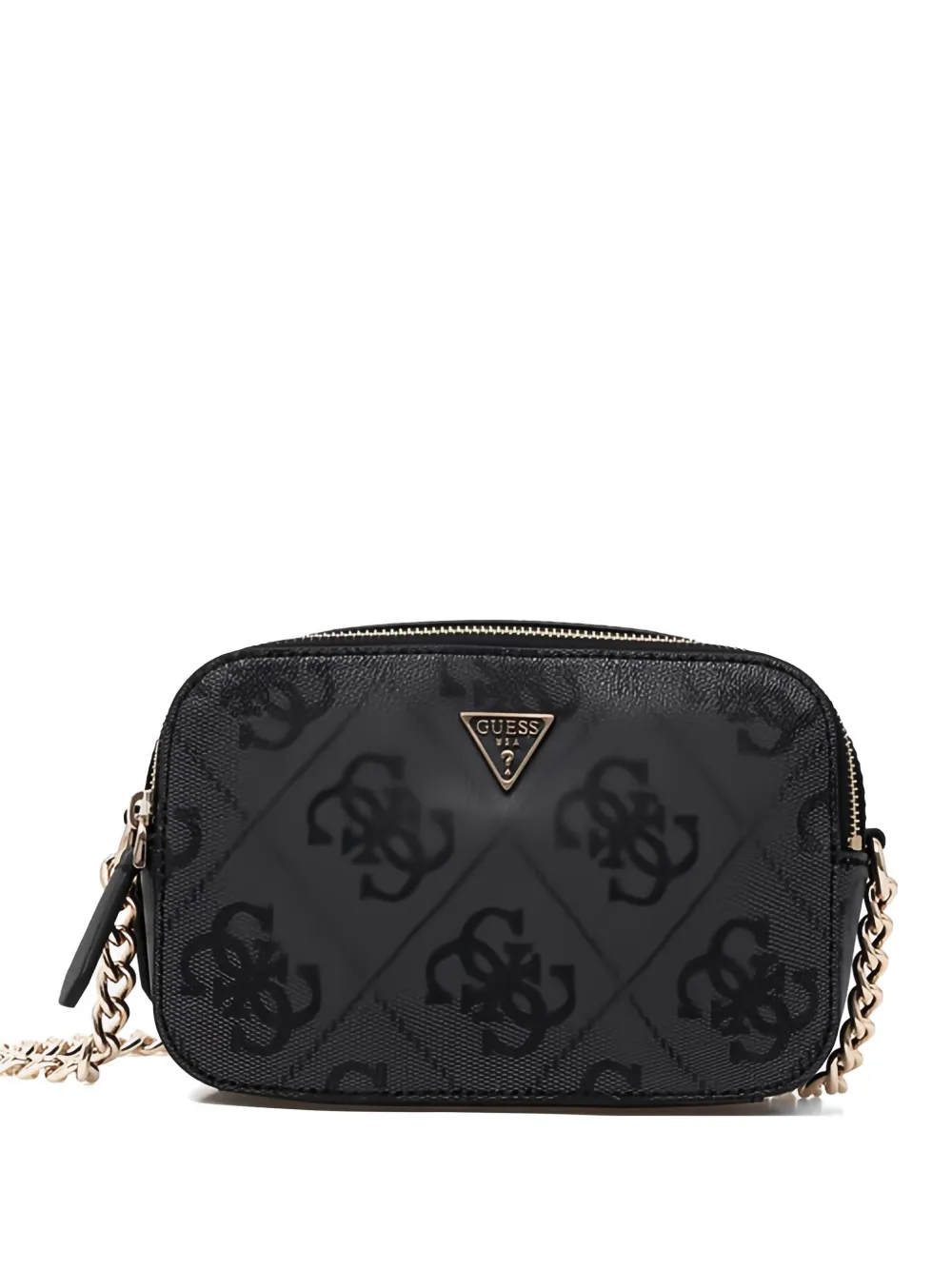 GUESS USA monogram chain cross body bag - Grigio