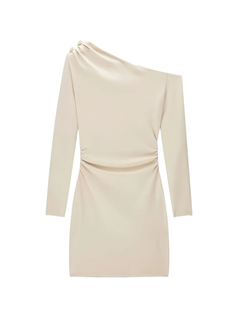 GUESS USA Gedrapeerde off-shoulder mini-jurk Beige