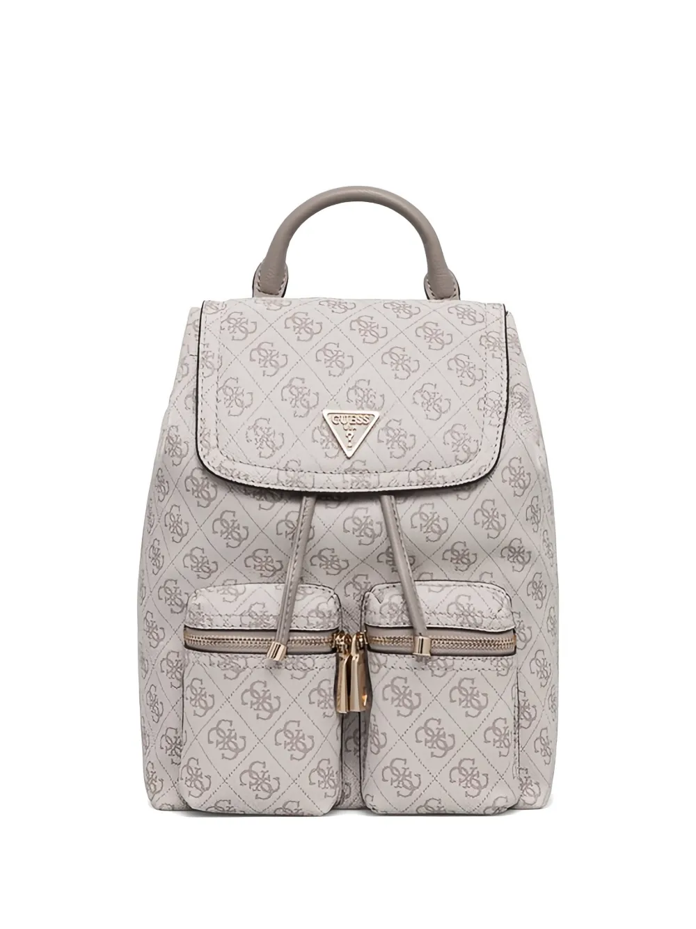 GUESS USA Manhattan monogram flap backpack - Toni neutri