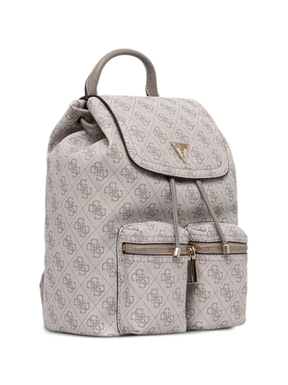 GUESS USA Manhattan rugzak met monogram en omslag Beige