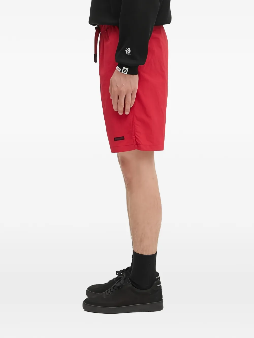 Gramicci Shorts met gespdetail Rood