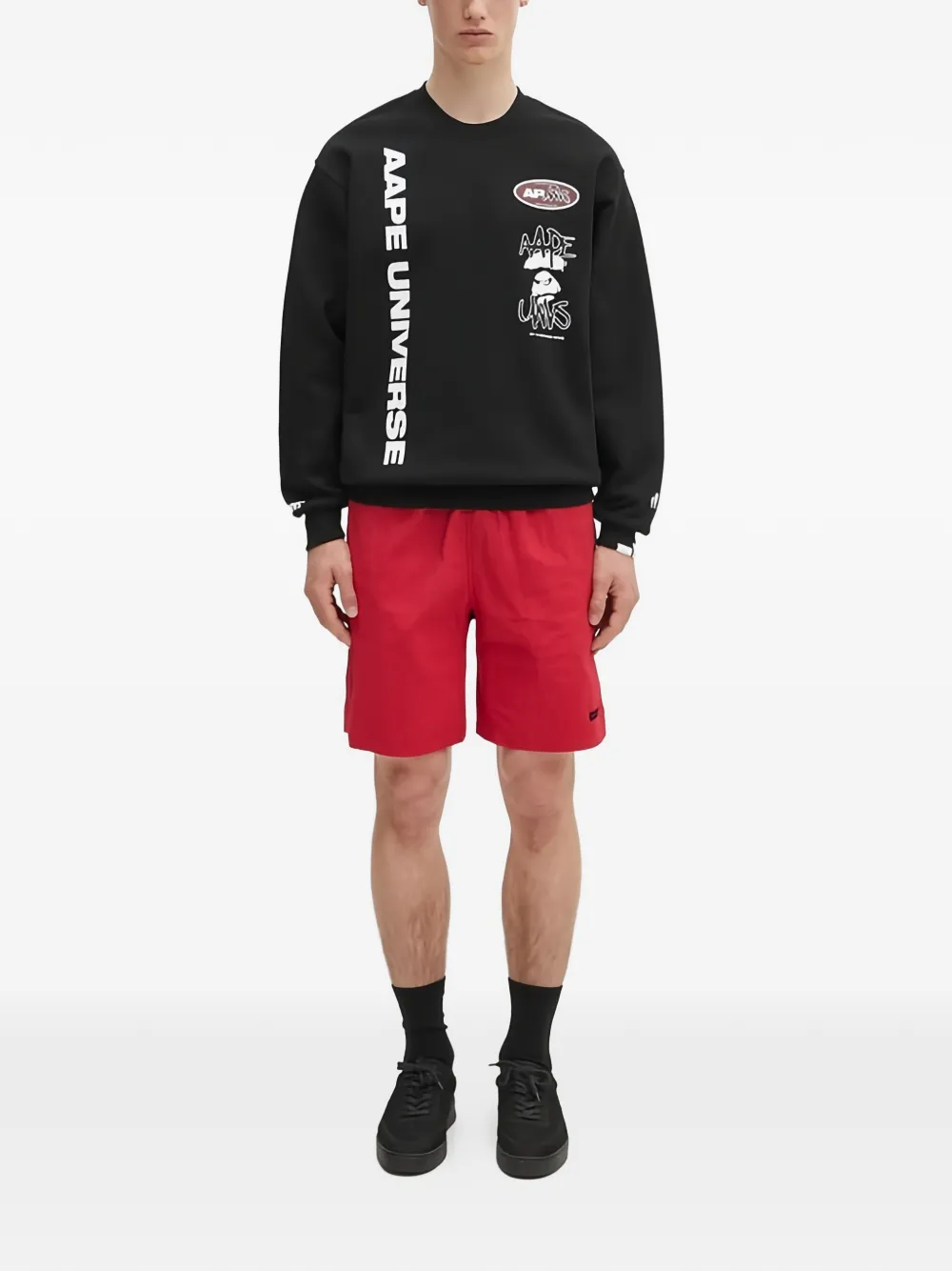 Gramicci Shorts met gespdetail Rood
