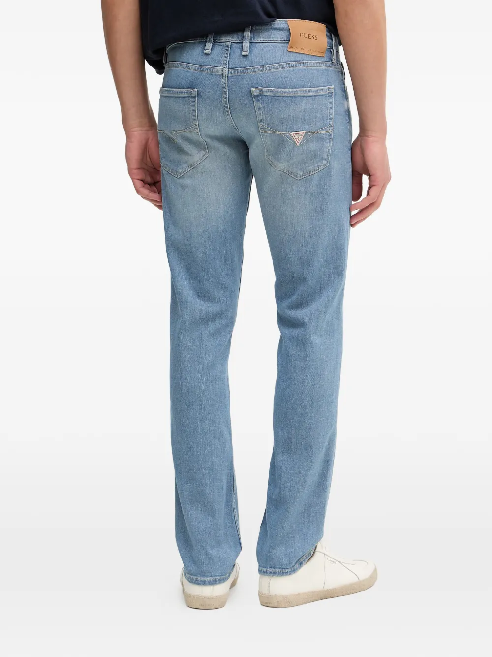 GUESS USA Jeans met logopatch Blauw
