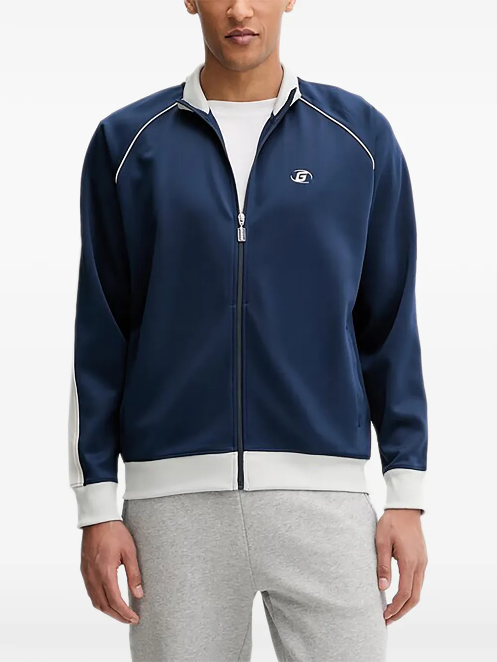 GUESS USA zip-up cardigan - Blu