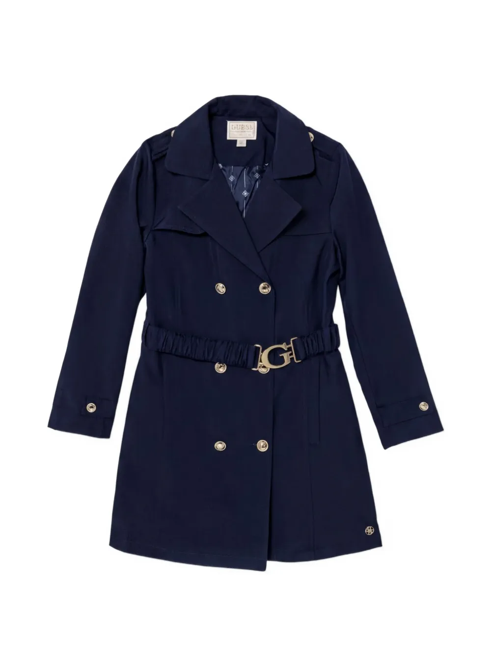 guess kids Cappotto con cintura - Blu