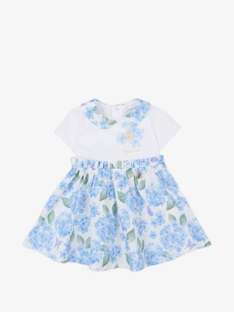 Roberto Cavalli Junior floral peter pan collar dress