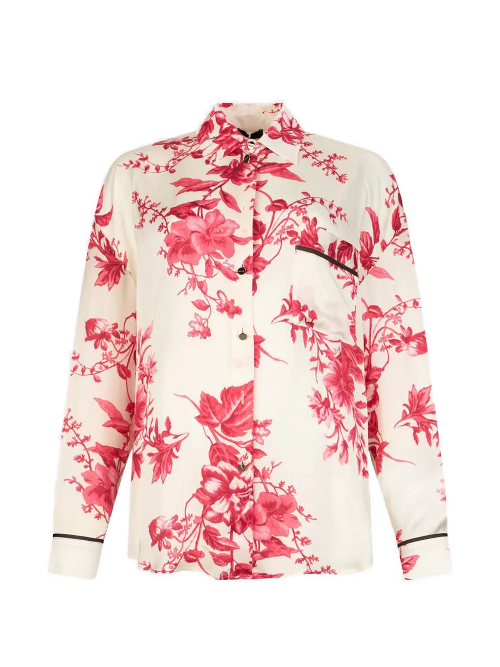 LIU JO Blouse met bloemenprint en afwerking Beige