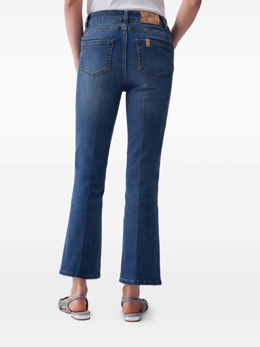 Stonewash-Effect Flared Jeans