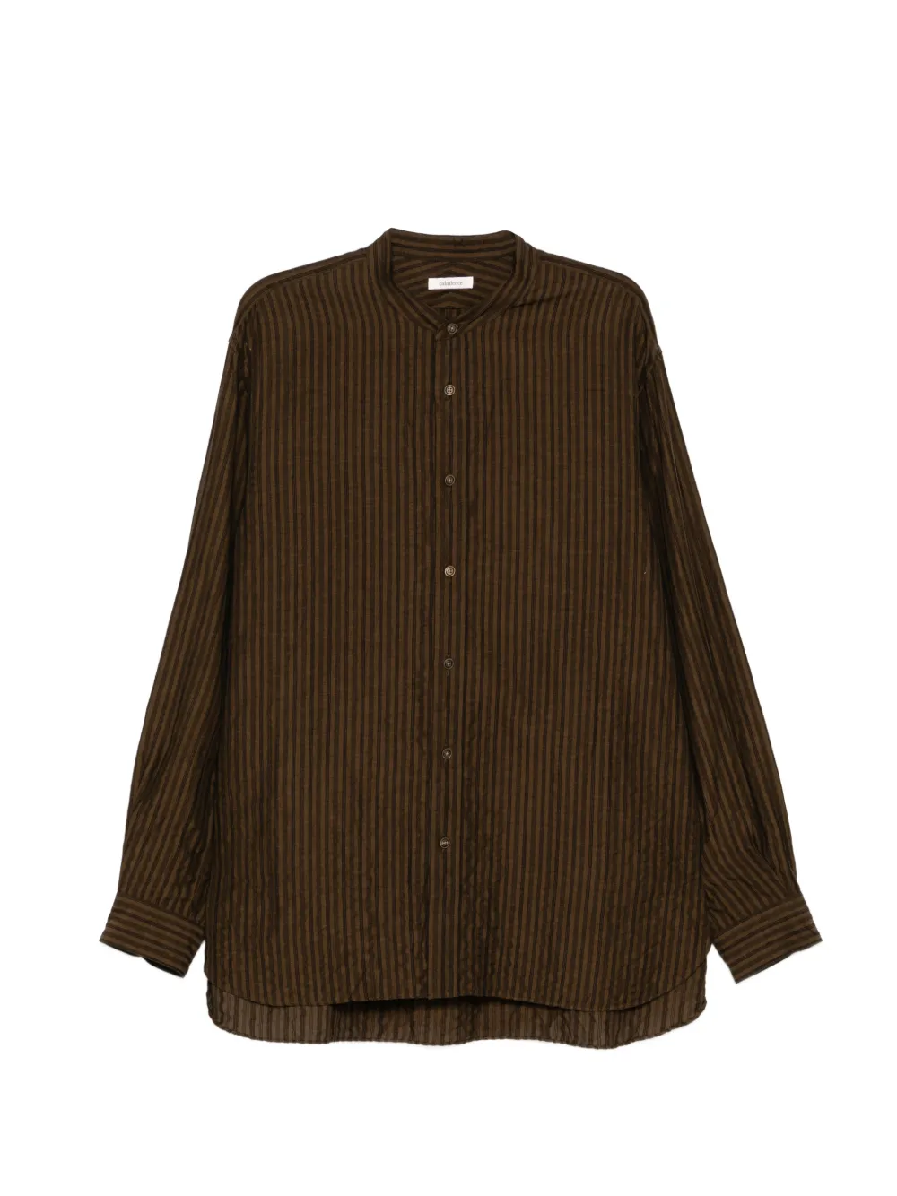 CALMLENCE striped shirt - Marrone