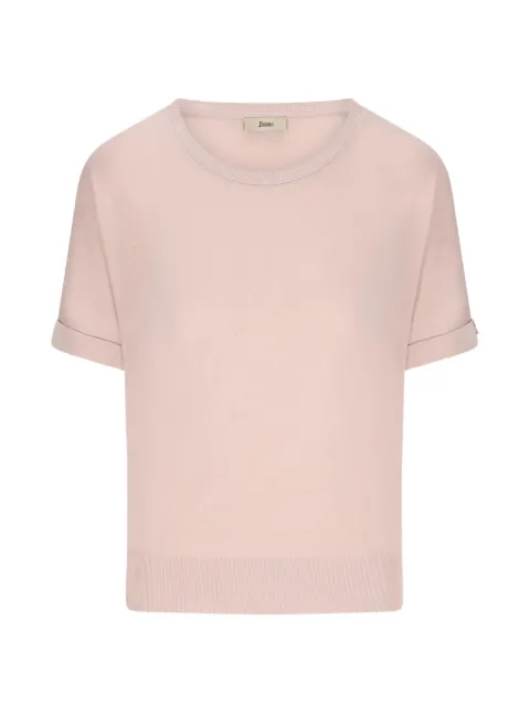 Herno ribbed trim T-shirt