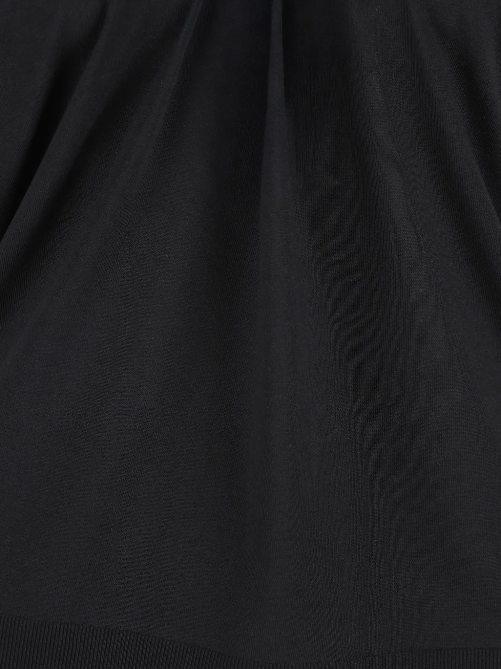  Herno T-shirt Plissé à Col Rond - Noir 