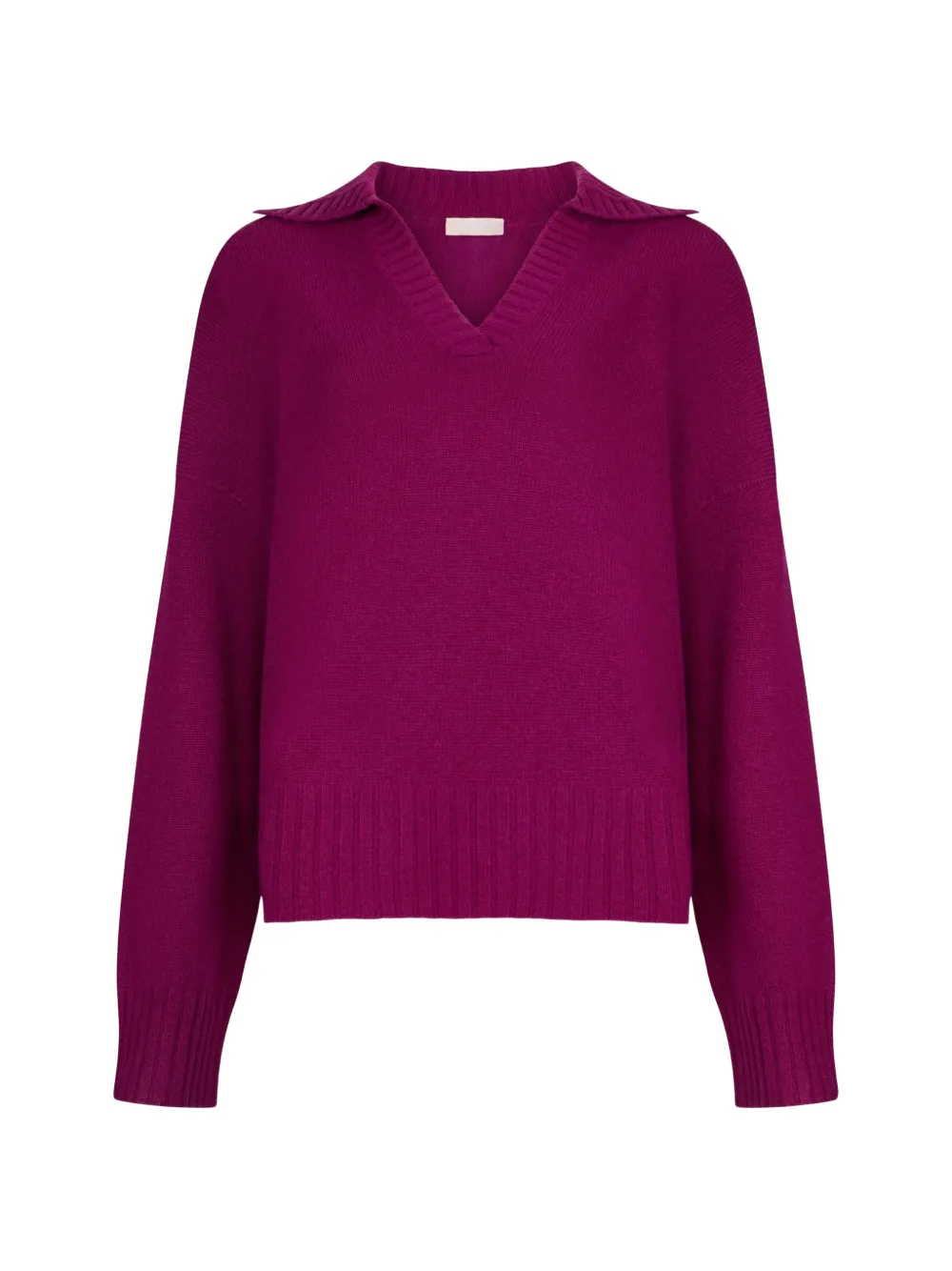 LIU JO V-neck collared jumper - Viola