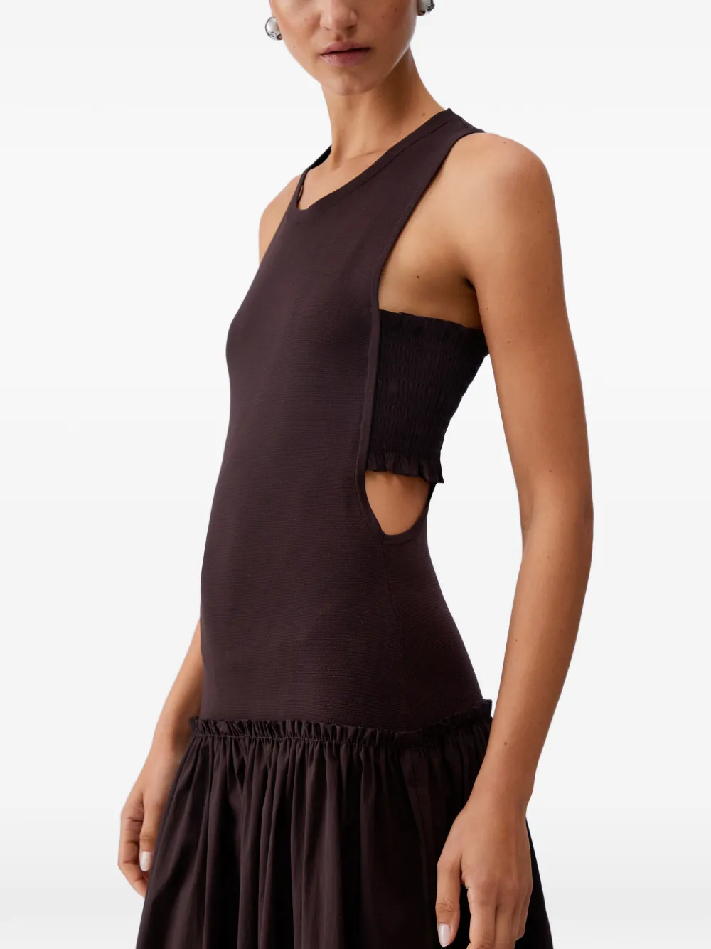 LIU JO Maxi-jurk met uitgesneden details Bruin