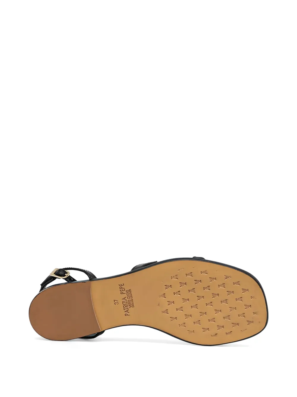 Patrizia Pepe leather sandals Zwart