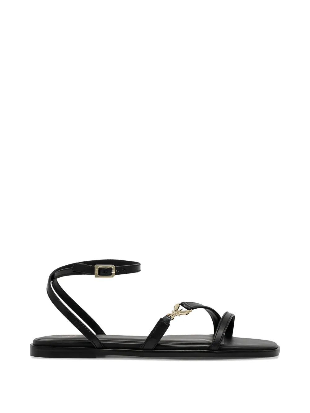 Patrizia Pepe leather sandals Zwart