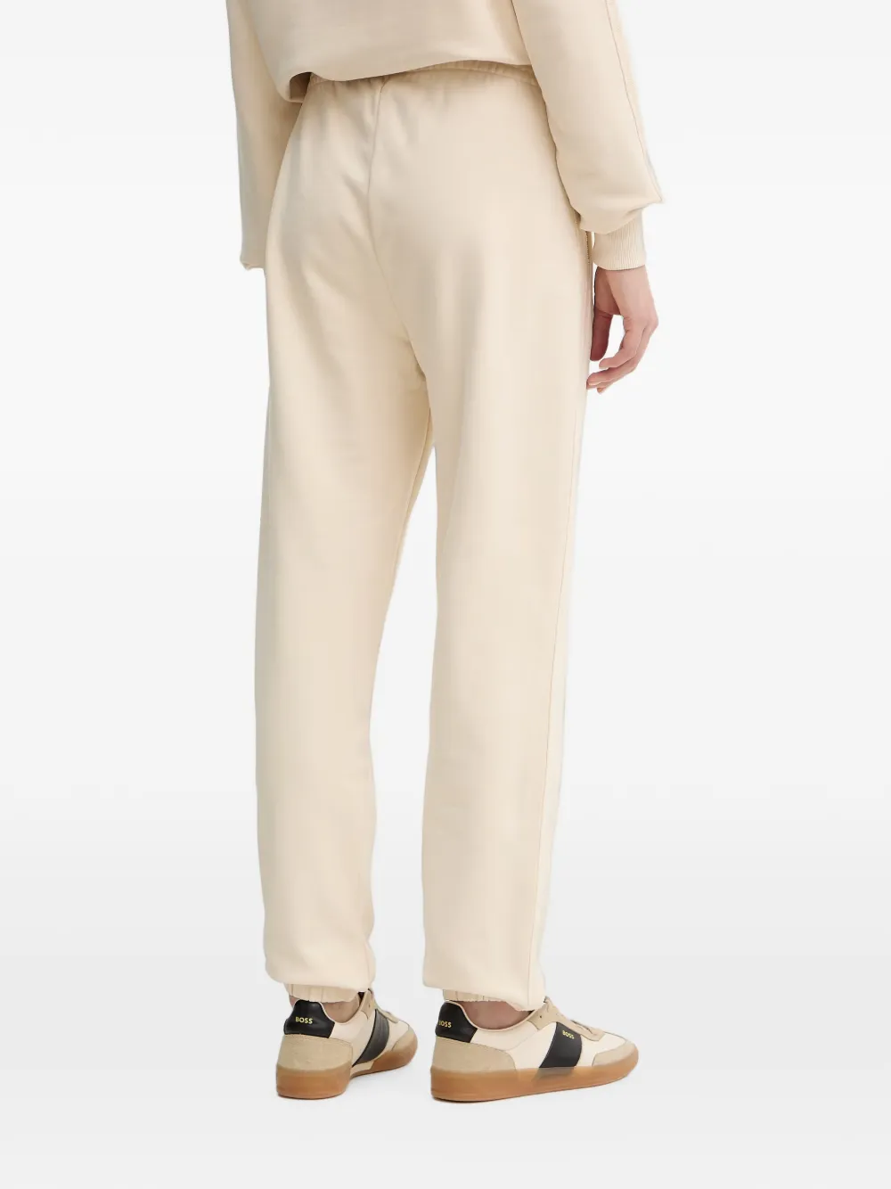 Patrizia Pepe Trainingsbroek met logo-reliëf Beige