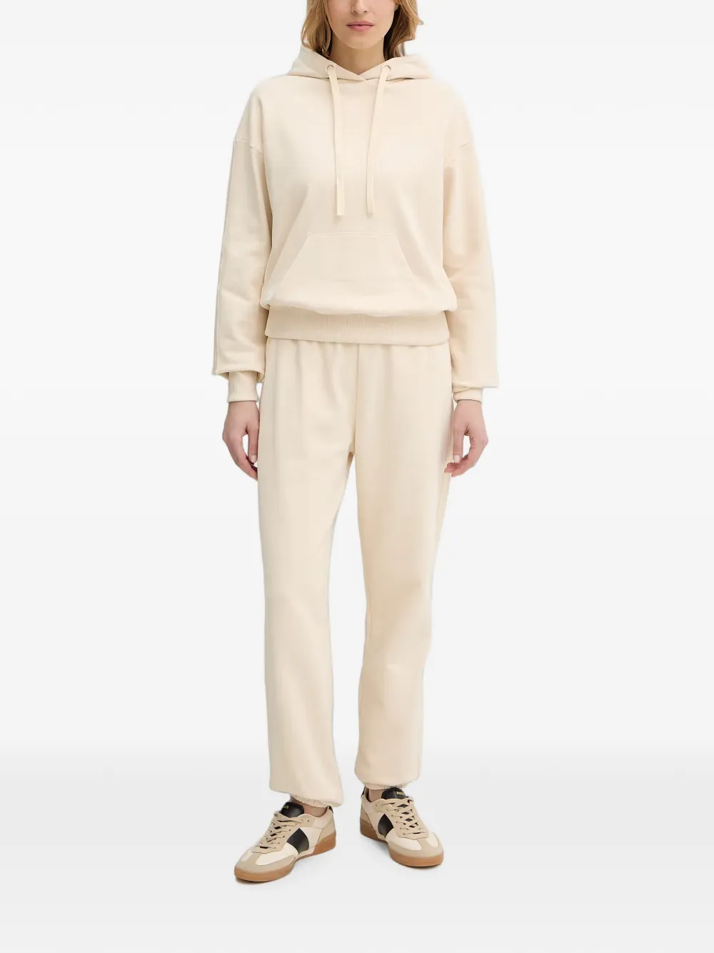 Patrizia Pepe Trainingsbroek met logo-reliëf Beige