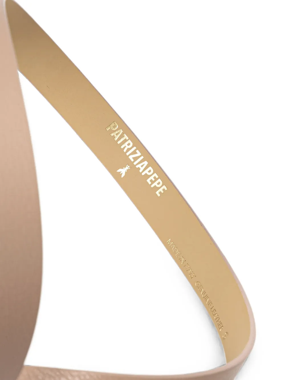Patrizia Pepe Leren riem Beige