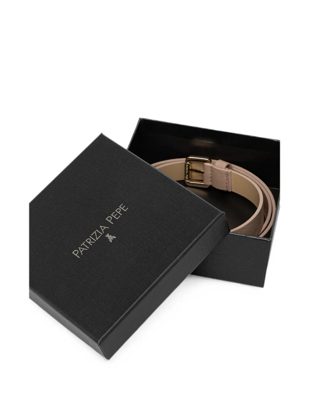 Patrizia Pepe Leren riem Beige