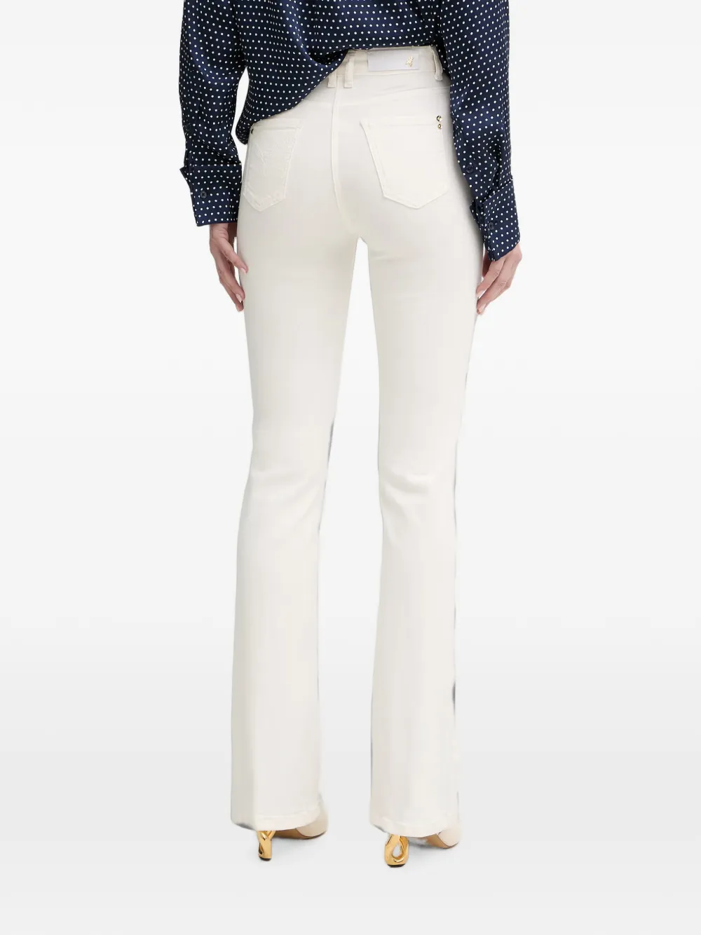 Patrizia Pepe Jeans met applicatie Beige