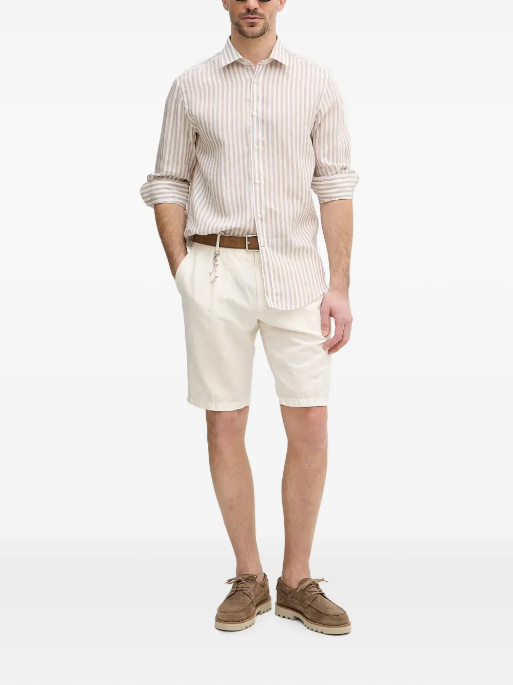 Paul & Shark Linnen overhemd Beige