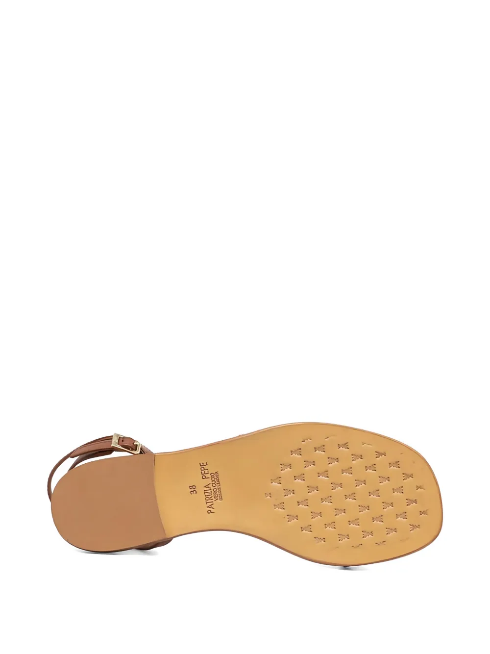 Patrizia Pepe strap charm sandals Bruin