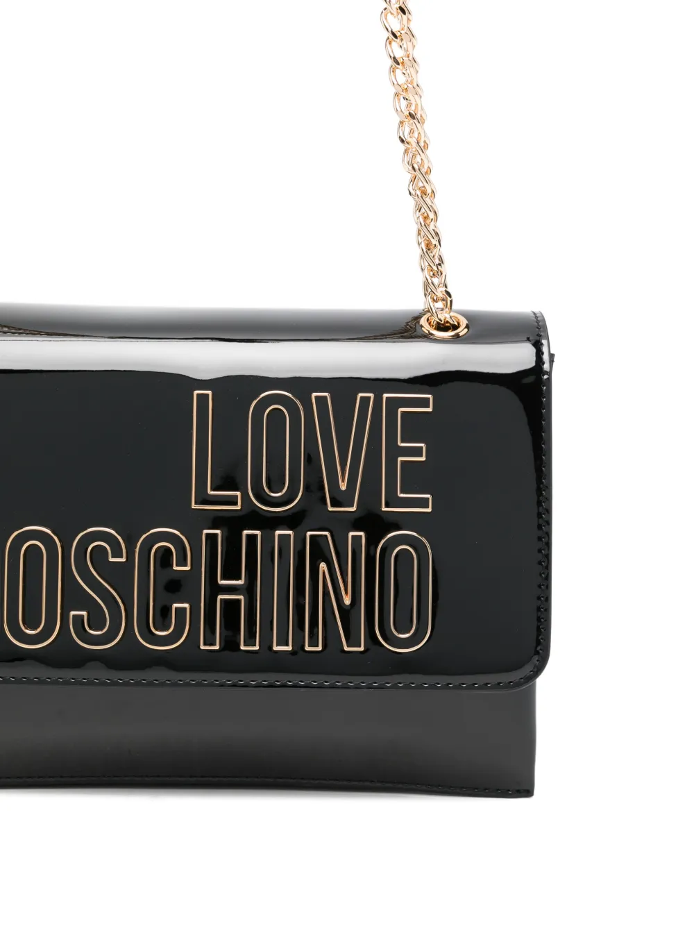 Love Moschino Schoudertas met ketting Zwart