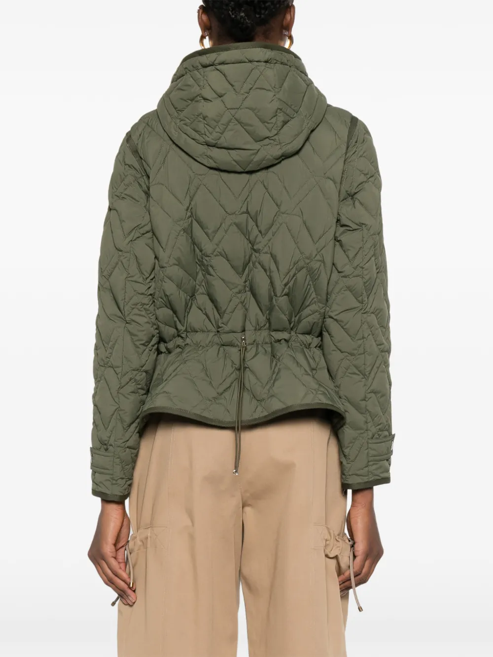 Moncler Liu gewatteerd jack met capuchon Groen