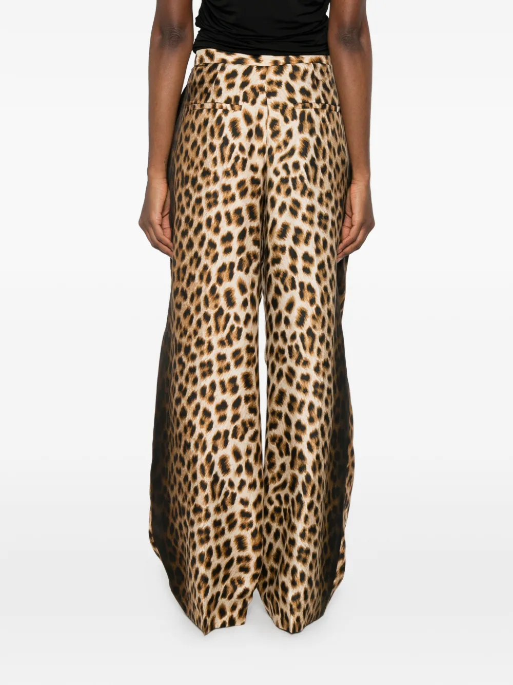 Sportmax Broek met luipaardprint Beige