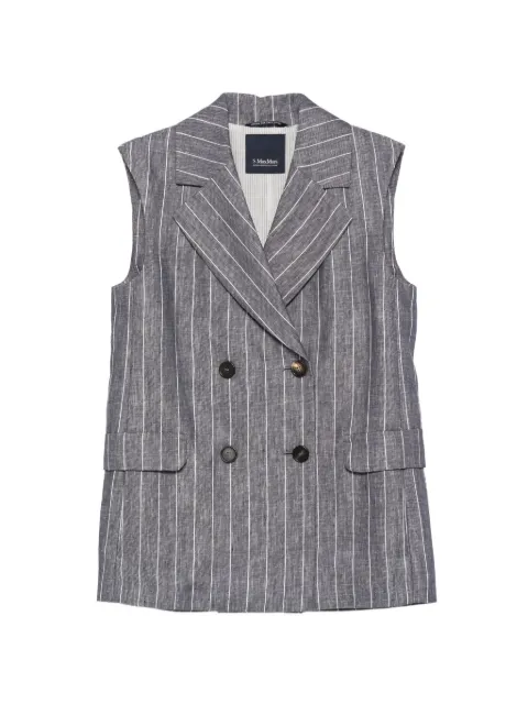 'S Max Mara striped button vest