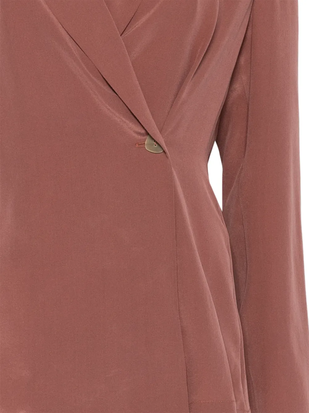  Alysi Asymmetric Blazer - Brown 