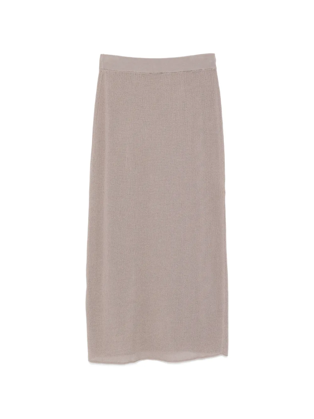  Alysi Perforated Midi Skirt - Grey 