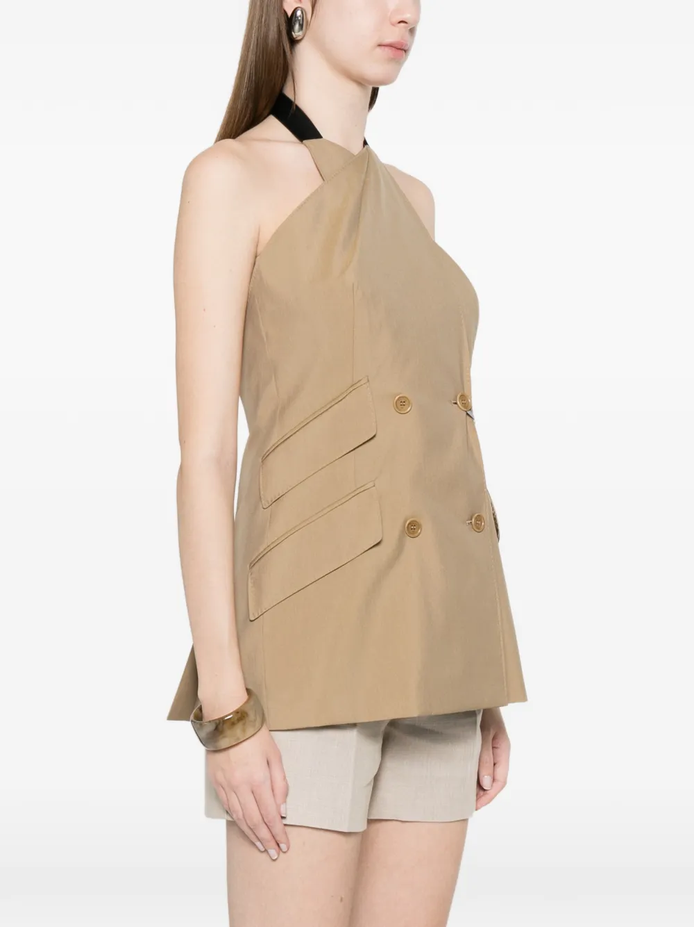  Max Mara Double-breasted Waistcoat - Neutrals 