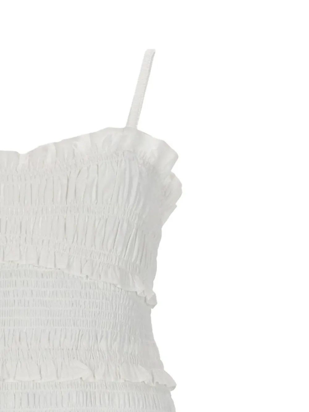  Michael Michael Kors Ruffled Smocked Mini Dress - White 