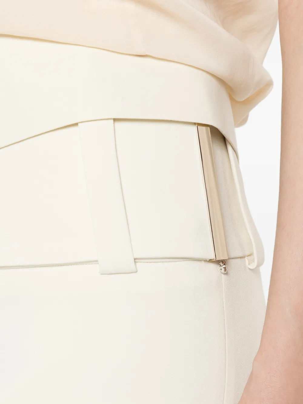 Sportmax Straight Midi Skirt in Neutrals, view 5