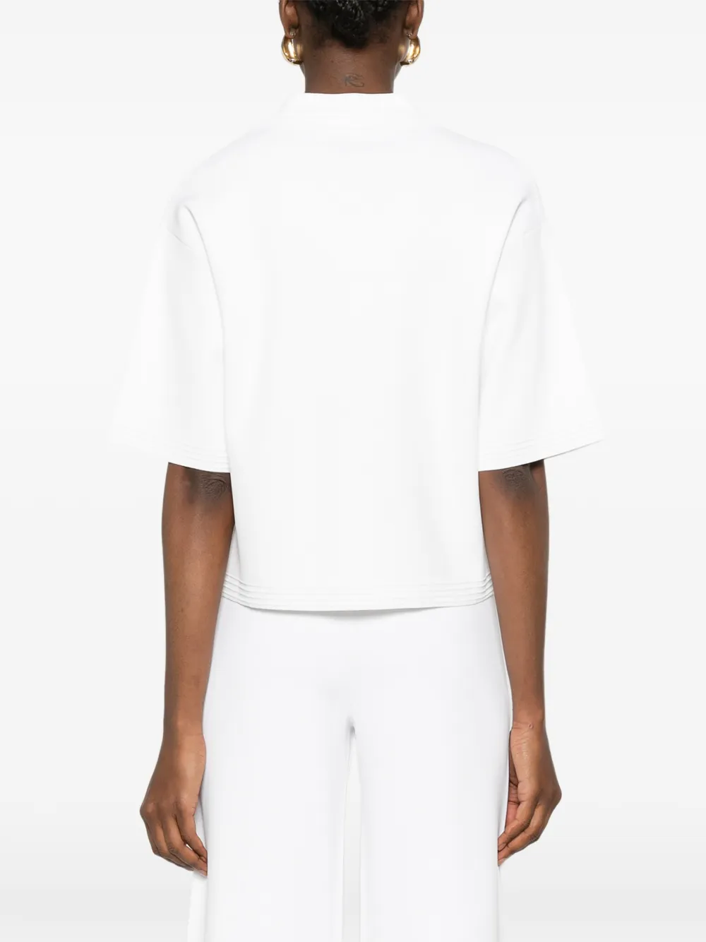 Max Mara T-shirt met V-hals Wit