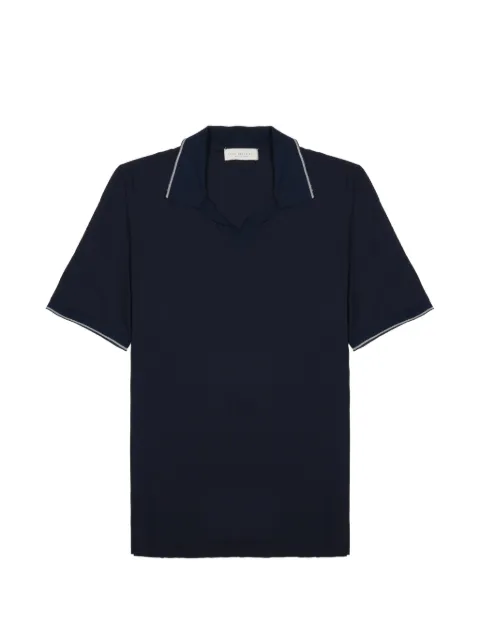LUIGI GENTILE contrast-trim cotton T-shirt