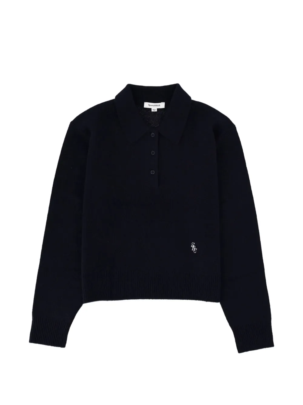 Sporty & Rich Polo in cashmere - Blu