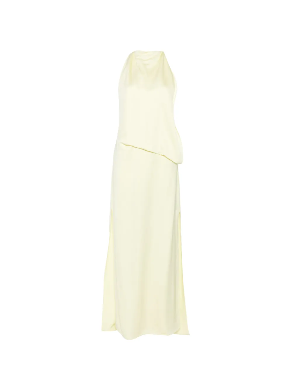 Sportmax Dolmen asymmetric midi dress - Giallo