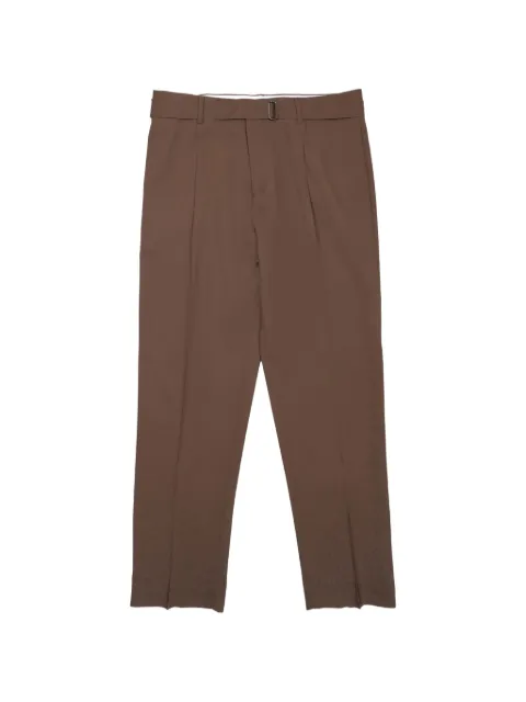 BE ABLE Andy pleated-design belted trousers