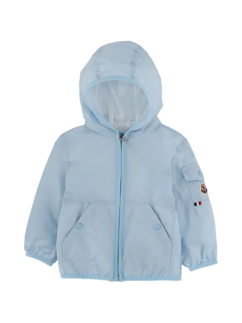 Moncler Enfant logo-patch hooded jacket