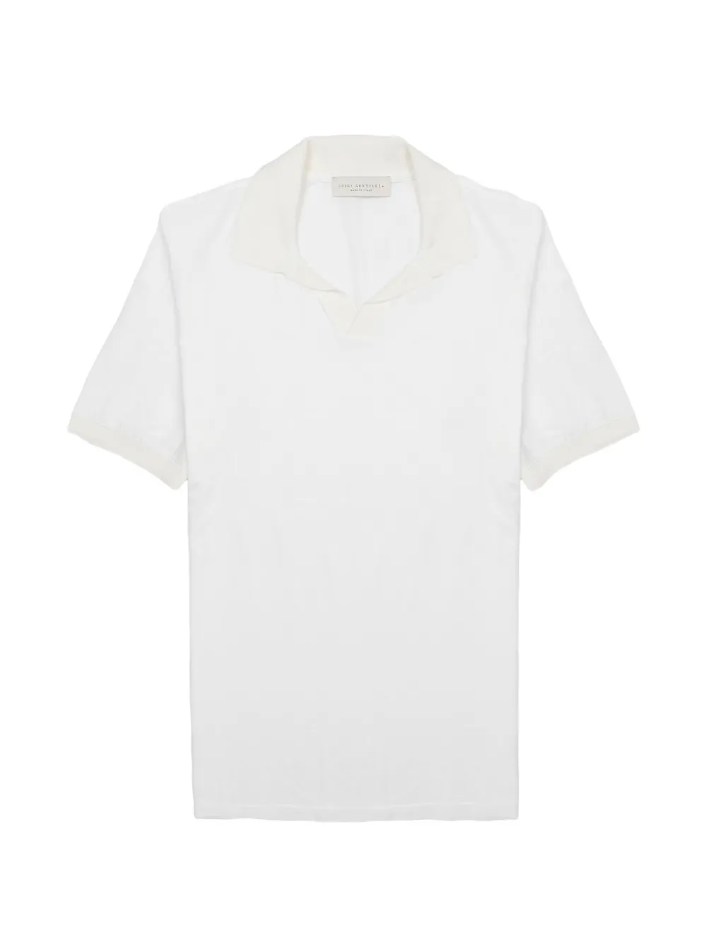 LUIGI GENTILE short-sleeve cotton T-shirt - Weiß